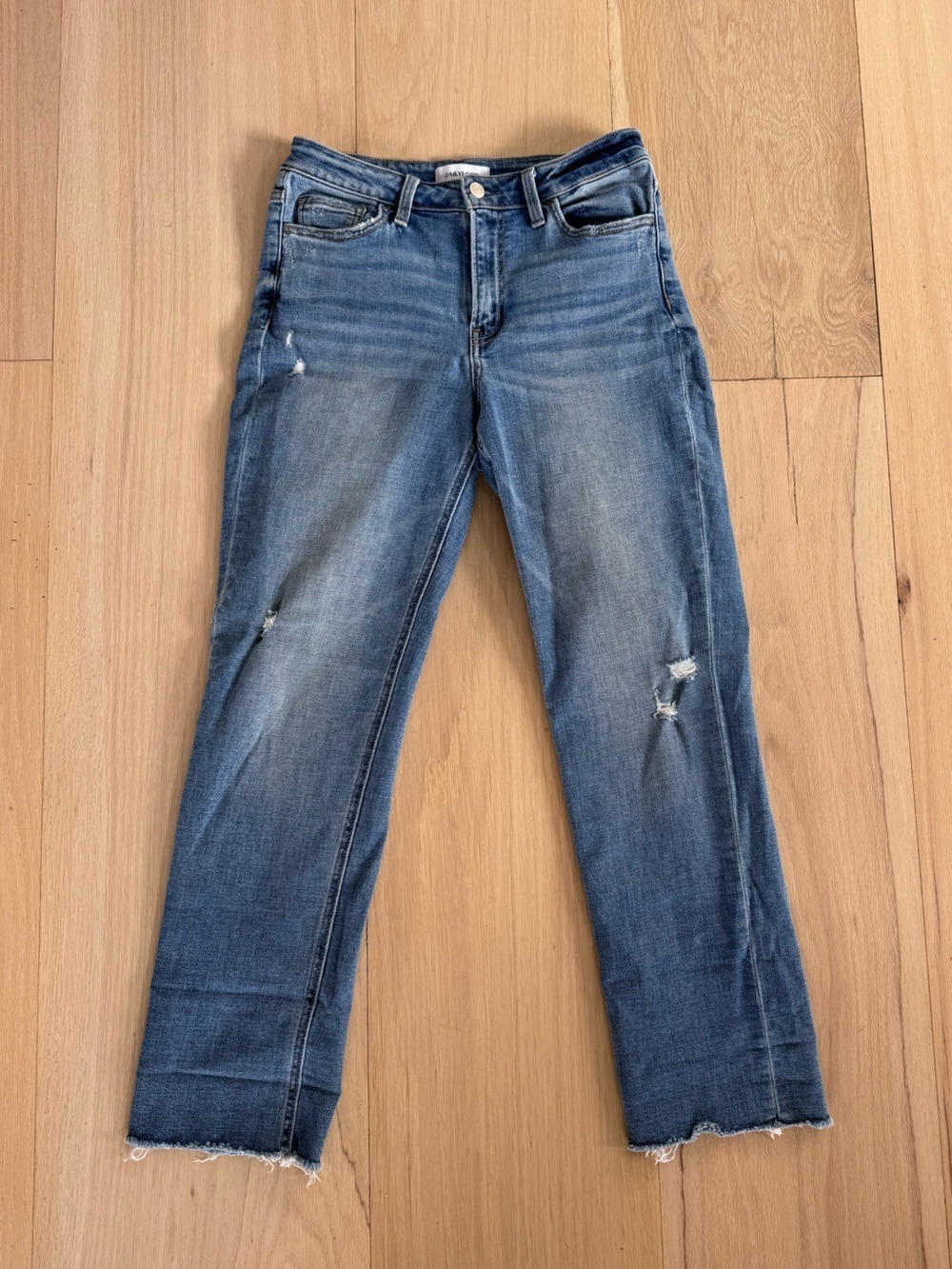 Dailylook Mid-Rise Straight Crop Jeans Size 28